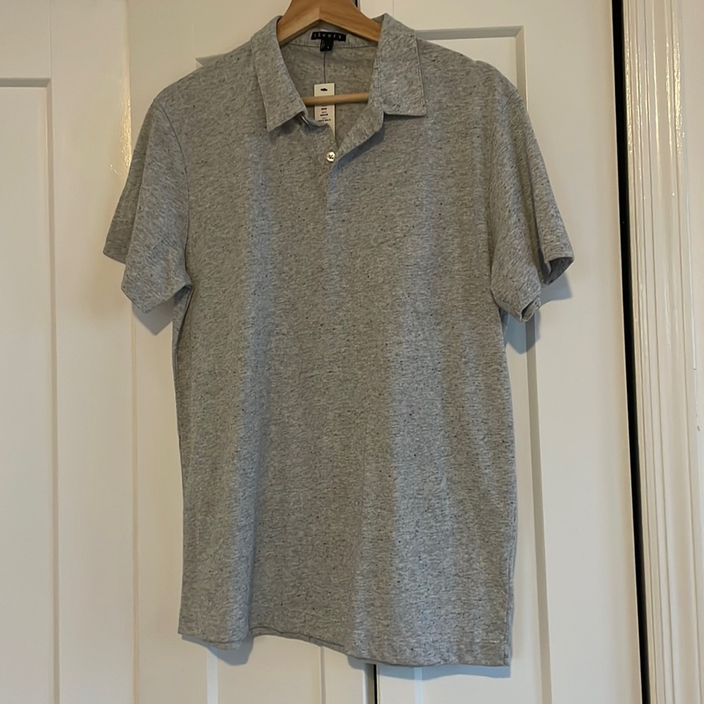 Theory slub polo tee, brand new with tags